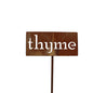 Classic Metal Garden Markers 19 Inches Tall (thyme, Naturally Rusted)