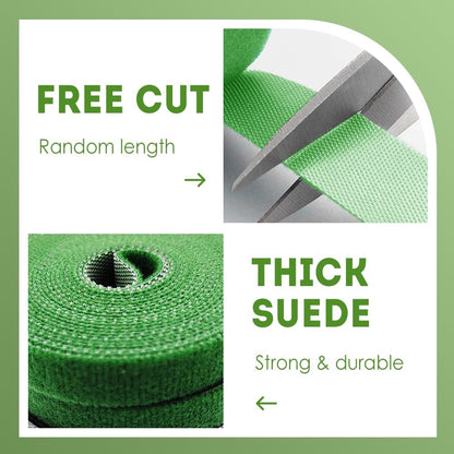 Reusable Plant Ties Tape for Climbing Plants, Garden Ties Tomato Plant Supports, Adjustable Garden Twine & Twist Ties Plant Ties for Outdoor Indoor Plants Stakes Gardening Supplies (Black, 3 Rolls)