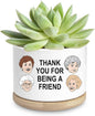 Friend Gifts for Women, Funny Succulent Planter, Flower Cactus Plant Pot, Friendship Gifts for Friend Bestie Sister Birthday, Thank You for Being a Friend Golden Girls Merchandise (Plant Not Included)