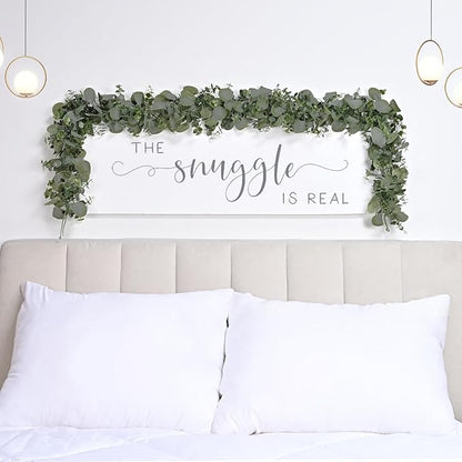 Dolicer 4 Packs 6FT Artificial Eucalyptus Garland, Faux Greenery Garland Hanging Fake Silver Dollar Eucalyptus Leaves Vines for Wedding Backdrop Arch Table Wall Party Home Decor