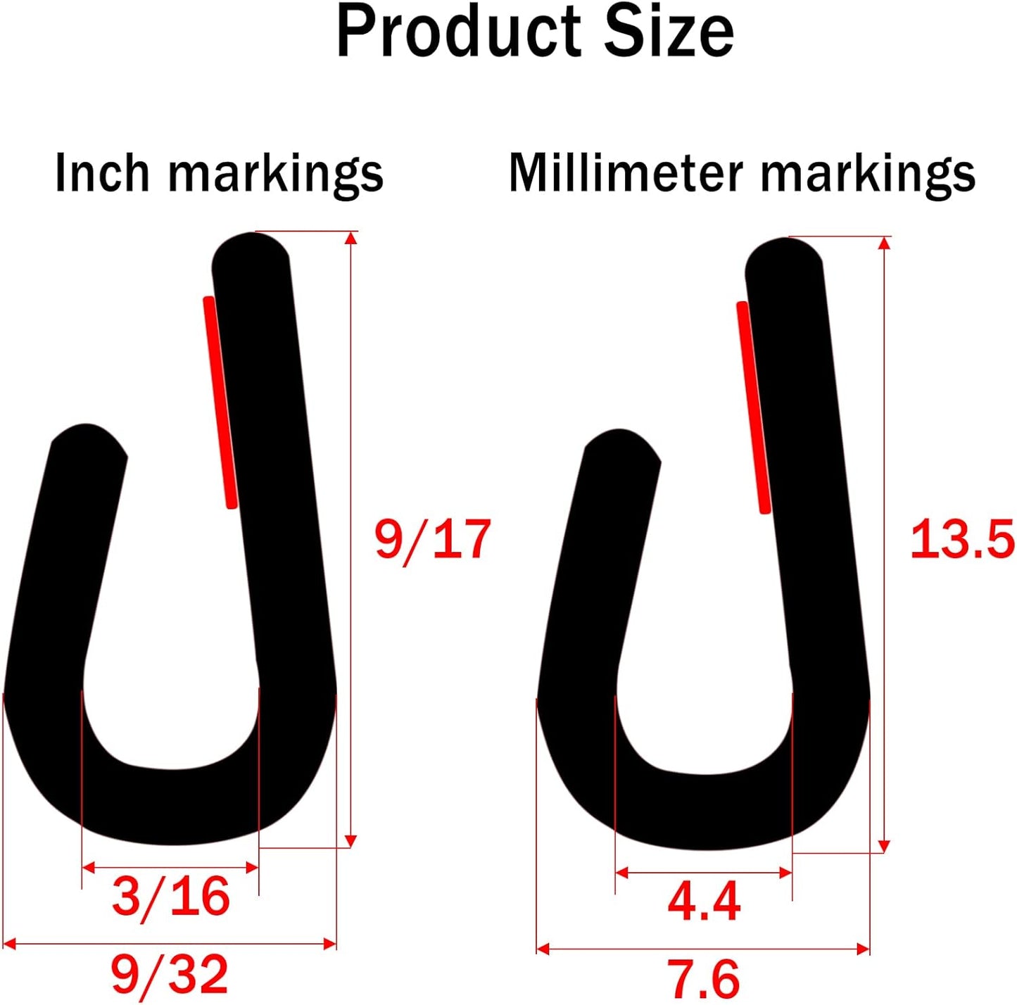 Edge Trim Self Adhesive Rubber U Channel Edge Trim Metal Edge Protection Guard for Most Car Doors, Hatches, Table Corners, Panels (5Ft, White)