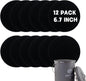 12 Pack - 6.7 Inch Round Compost Bin Charcoal Filters,Extra Thick Activated Carbon Charcoal Filters for Longer Lasting Odor Control, Fits Countertop and Home Bucket Kitchen Compost Bins (Refill)