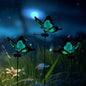 Butterfly Garden Stakes Decorative 3 Pack Yard Decorations Outdoor,Butterflies Garden Kit Glow in The Dark Metal Yard Art Patio Spring Outdoor Decor