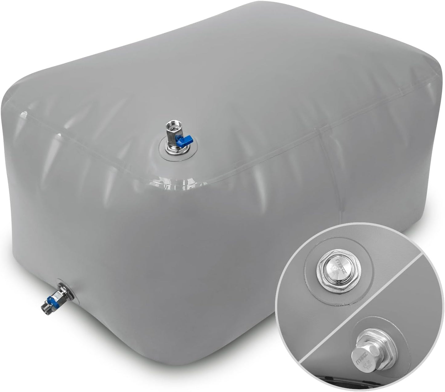 Water Storage Bladder for Drinking, TPU Water Bladder Tank, No BPA & PVC Portable Collapsible Flexible Container for RV Camping, Emergency Water Supply & Irrigation, Food-grade Materials, 100 Gallon