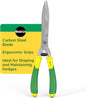 Miracle-Gro 18 in. Wavy Blade Hedge Shears – Lawn and Yard Tool with Sharp Carbon Steel Blades for Trimming Borders, Shaping Bushes, and Shaping/Trimming Hedges, Shrubs