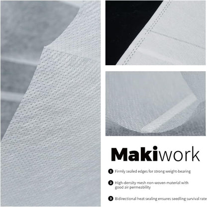 300 Pcs Non-Woven Plant Nursery Bags, Outdoor Plant Seeding Bags, Seedling Pots, Fabric Seedling Pots Plants Pouch, 100 Pcs 5.51” x 6.29”/14x16cm, 4.72” x 5.51”/12x14cm, 7.08” x 7.87”/18x20cm