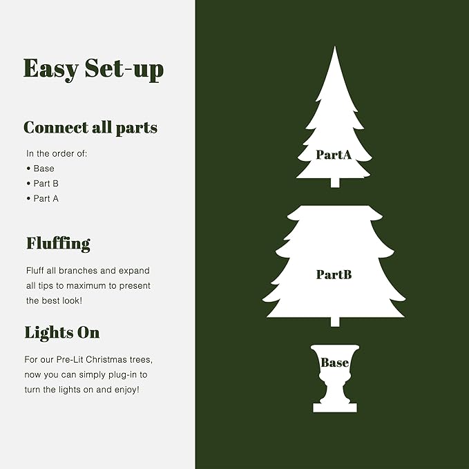 LuxenHome 4FT Small Potted Christmas Tree, Flocked Christmas Tree with 70 LED Globe Lights, Prelit Artificial Xmas Trees with Rustic Urn Pot, Lighted Pine Tree for Indoor, Outdoor Holiday Display