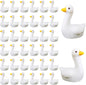 50pcs Mini Tiny Goose Figurines - Resin Geese Animal Statues for Halloween Decorations, DIY Crafts, Party Gifts, Stocking Stuffers, Micro Landscape Ornaments to Hide,Small Desk Goose Decor