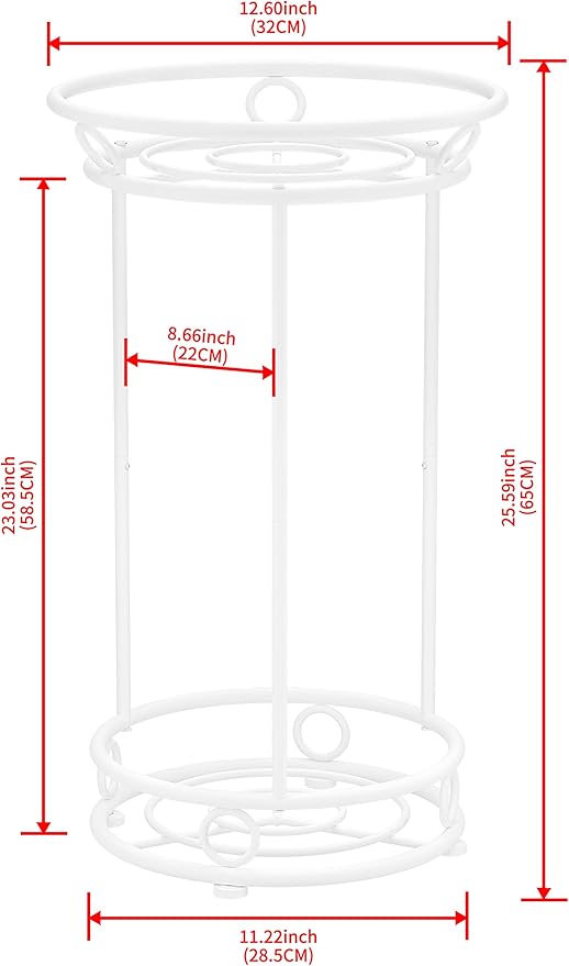 Plant Stand Indoor Outdoor - Metal Planter Holder Shelf Tall Tiered Flower Pot Display Organizer Rack for Garden, Patio, Living Room, Bathroom, Office (White)