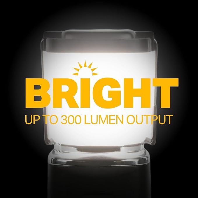LUXPRO LP189 Mini Lantern - USB-C Rechargeable Camping Light - with 4 Color Modes - Dimmable LED Portable Lantern for Hiking & Emergency - Handy Compact Design (Black, 2-Pack)