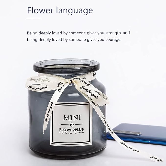 Artificial Rose Flower Bouquet Set, Hydrangea Hand Bouquet and vase, Ins Style Artificial Flower Set（Purple）