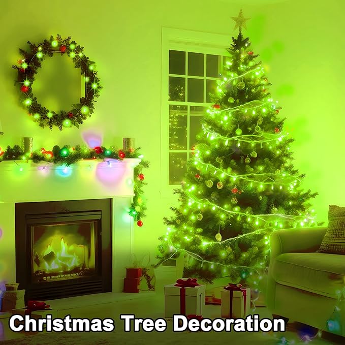 328 FT 1000 LED String Lights Outdoor Indoor, Christams String Lights Waterproof 8 Modes & Timer, Fairy Lights Plug in for Bedroom, Weeding, Patio, Party, Holiday,Christmas Decor (Green)