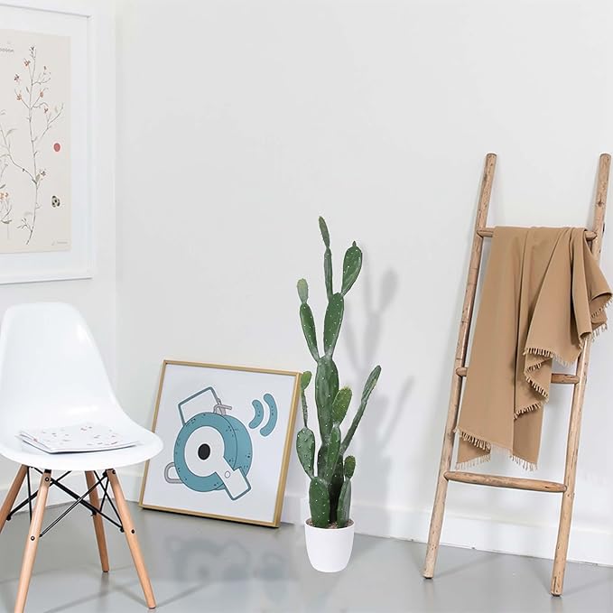 42Inch Artificial Cactus Faux Cacti Fake Cactus Saguaro Potted Plants for Indoor Outdoor Home Offices Store Decoration