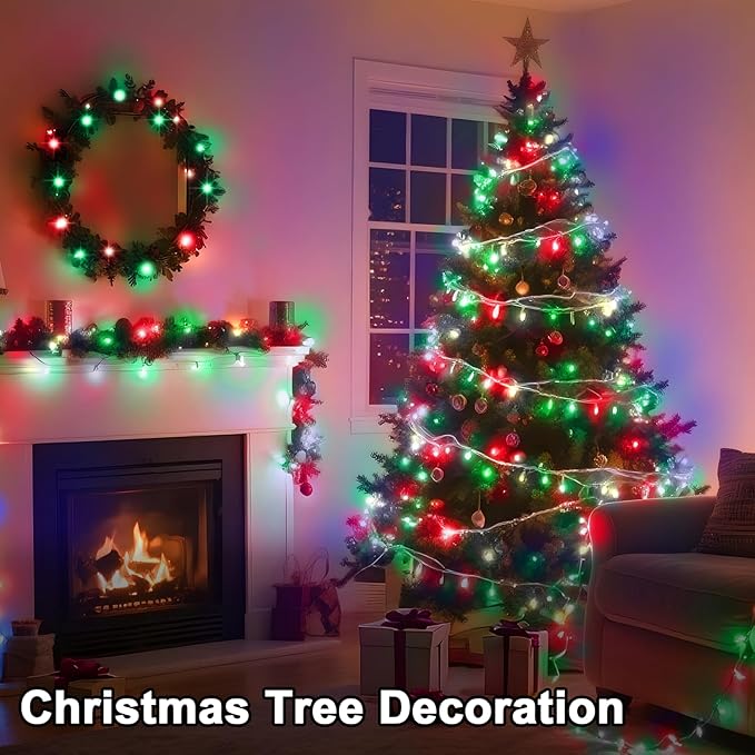393 FT Christmas Light 1000 LED Xmas Lights Outdoor Christams String Lights Waterproof 8 Modes & Timer, Fairy Lights Plug in for Weeding, Patio, Party, Holiday,Christmas Decor