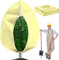 Plant Covers for Winter Tree Covers Freeze Protection, 78.7" X 94.4" Large Frost Blankets for Outdoor Plants with Zipper Drawstring, Fig Tree Plant Jacket Covers Cold Weather Protection Bags