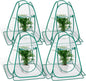 Pop Up Greenhouse Cover, Mini Greenhouse PVC Gardening Plant 4-Pack, Portable Small Green House for Indoor Outdoor, Sunshine Room Backyard Flow
