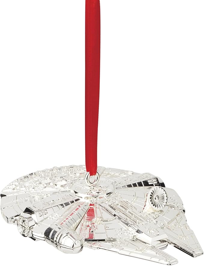 Lenox 897556 Millennium Falcon Metal Ornament, Christmas, Holiday Decorations