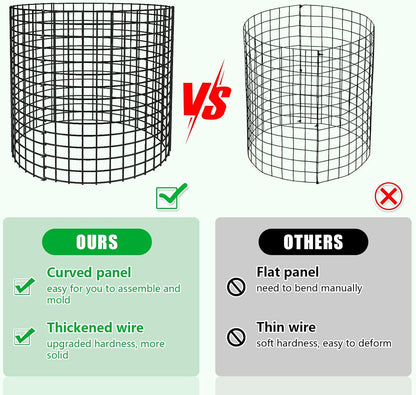 5 Pack Plant Protector from Animals, 13x12 inch Wire Plant Cages Mesh Plant Cage Garden Plant Protector, Sturdy Bunny Barricades Chicken Wire Cloche Plant Protectors for Keeping Bunny Animals Out