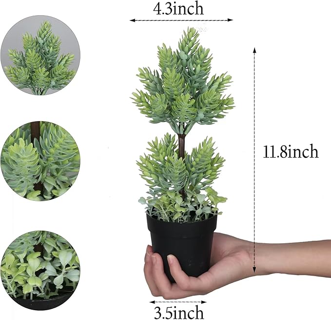 TOTOGA Fake Potted Plants Artificial Plants for Home Offices Decor