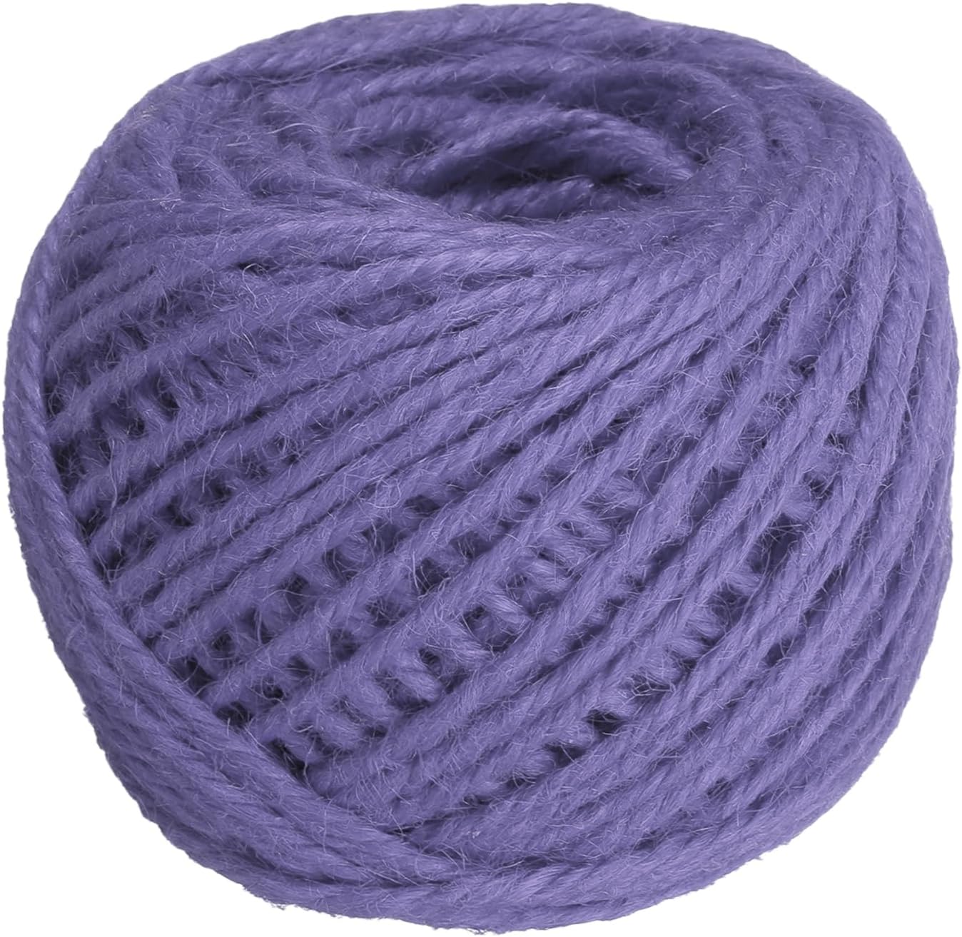 uxcell 164 Feet Natural Jute Twine String,3mm Thin Garden Twine Rope Colored Plant String Cord for DIY Art Crafts Gift Wrapping Decoration Packing Gardening Plant Hanger,Purple