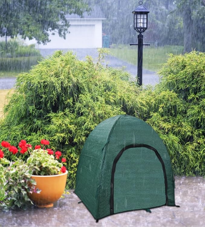 Winter Plant Covers for Snow and Ice Protection Shrub Cover Freeze Protection Plant Tent Protect Outdoor Plant and Potted Plant from Snow Frost Sun and Animal with Zipper Door 28*28*30 (2Packs)