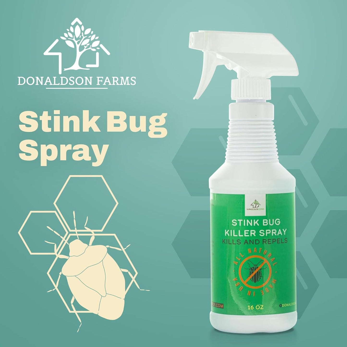 Stink Bug Spray - Naturally Eliminate Stink Bugs for a Refreshing Home Atmosphere, Keeping Unwelcome Intruders at Bay, 16oz