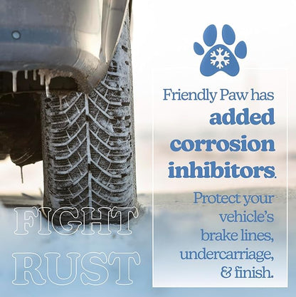 Friendly Paw Pet Friendly Ice Melt (20 LB Pail) - Our Driveway and Sidewalk Deicer Will Keep Your Pets and Children Safe in The Harshest of Conditions White
