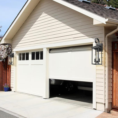 Porch Lights Outdoor Wall Light Fixtures Wall Mount, Modern Exterior Lighting Fixtures with Clear Glass Waterproof, 2-Light E12 Sockets Outside Garage Lights for House Patio Porch