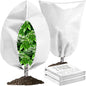 Winter Plant Covers Freeze Protection with Zipper Drawstring, 2 Pack 70.8" X 82.6" Tree Covers for Winter Cold Weather Large Frost Blankets Shrub Jacket for Outdoor Plants Tree Covers Bags