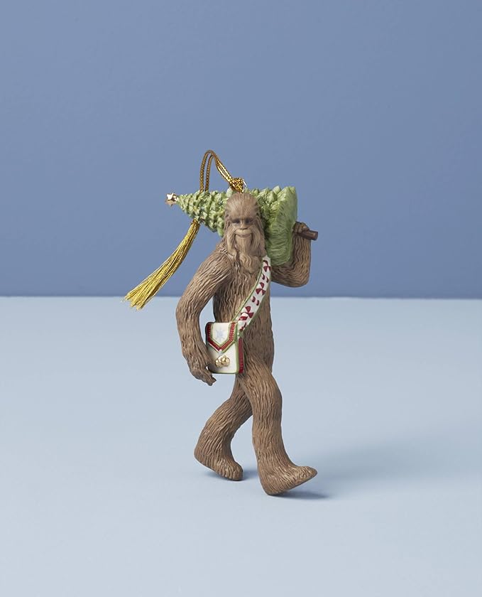 Lenox 895947 Chewbacca with Christmas Tree Ornament, Holiday