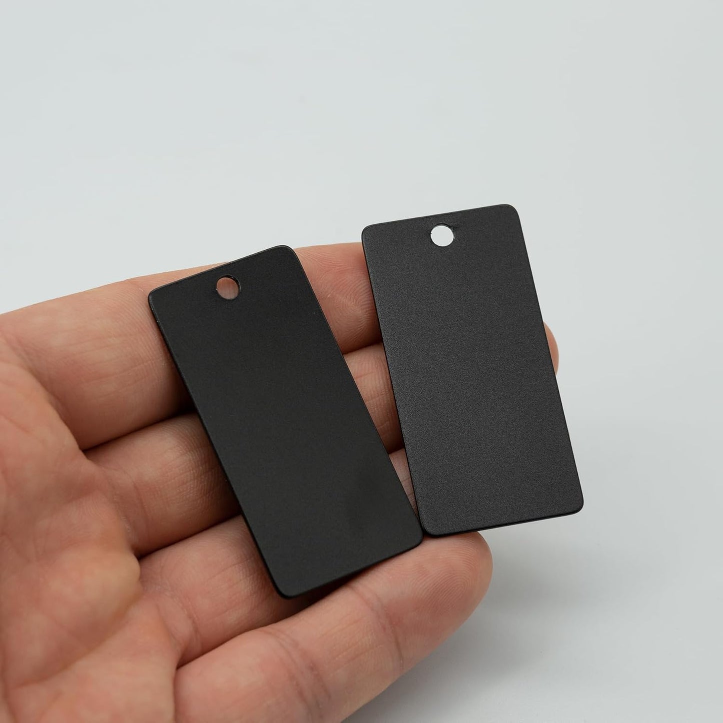 StayMax Anodized Aluminum Engraving Blanks 1x2 Inch 50 Pack (Black)