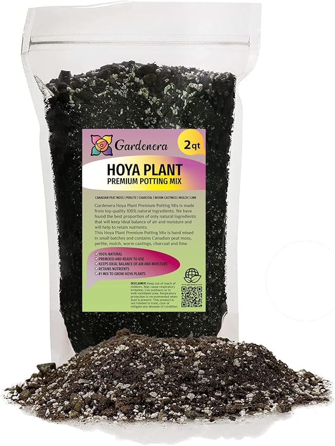 Gardenera Hoya Plant Premium Potting Mix - 2 Quart - Optimal Balance for Thriving Hoyas: Air, Moisture, and Nutrient Retention