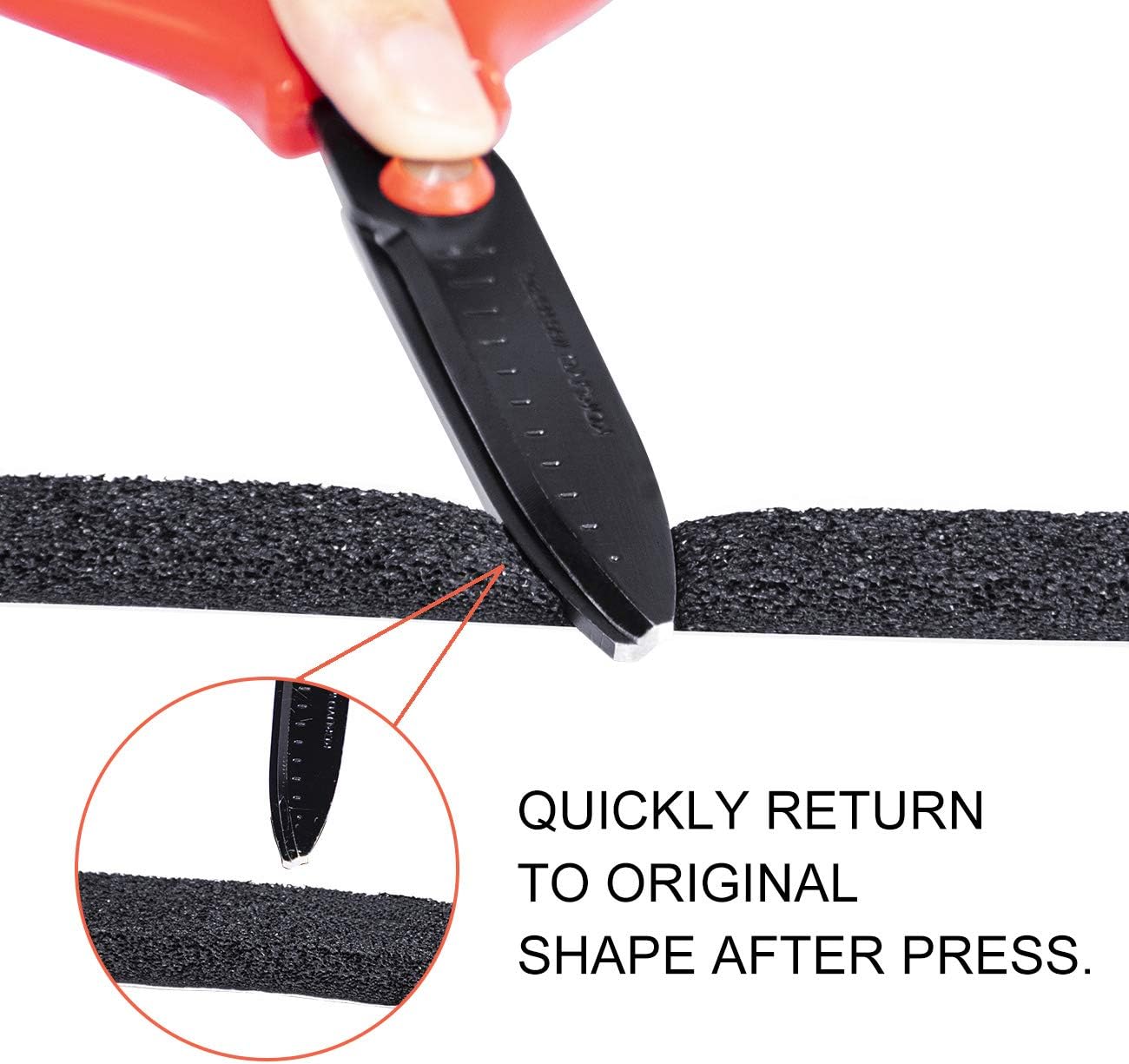 TORRAMI Low Density Foam Weather Stripping 1/2 inch W X 1/4 inch T for Doors and Windows, Self Adhesive Seal Tape Insulation Strips Total 13 feet (2 Rolls of 6.5 Ft Each)