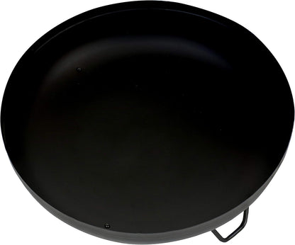 Sunnydaze 23-Inch Small Fire Pit for Patio - Outdoor Wood-Burning Fire Pit Bowl - Black