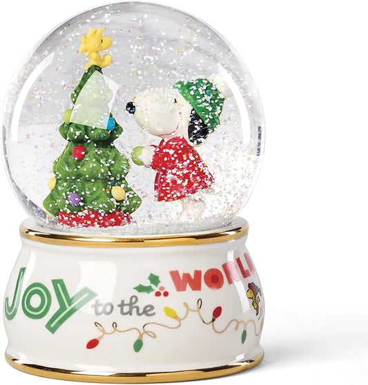 Lenox 897597 Snoopy Snow Globe, Christmas Decorations, Peanuts