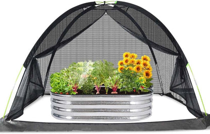 Crop Cages for Garden 7X5X4.4FT - Reusable Mesh Plant Cover for Outdoor Raised Garden Bed Protection Sun Shade & Bird Netting for Fruits/Vegetables and Bushes