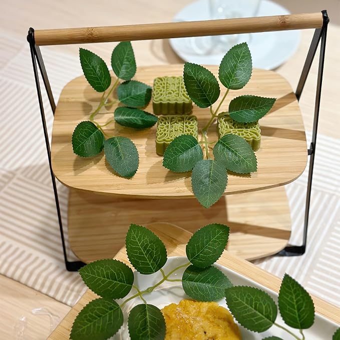 100 Pcs Artificial Green Rose Leaves Decoration,Bridal Wreath Decor,Wedding Party Birthday Proposal Decorations, Wreath/Green/Loose/Rose Leaves (green1)