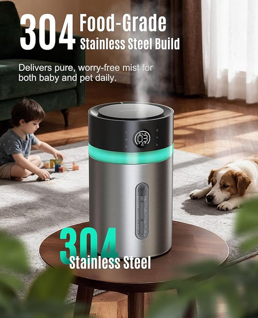 Stainless Steel Humidifier, Easy to Clean Humidifier, Dishwasher Safe Humidifiers