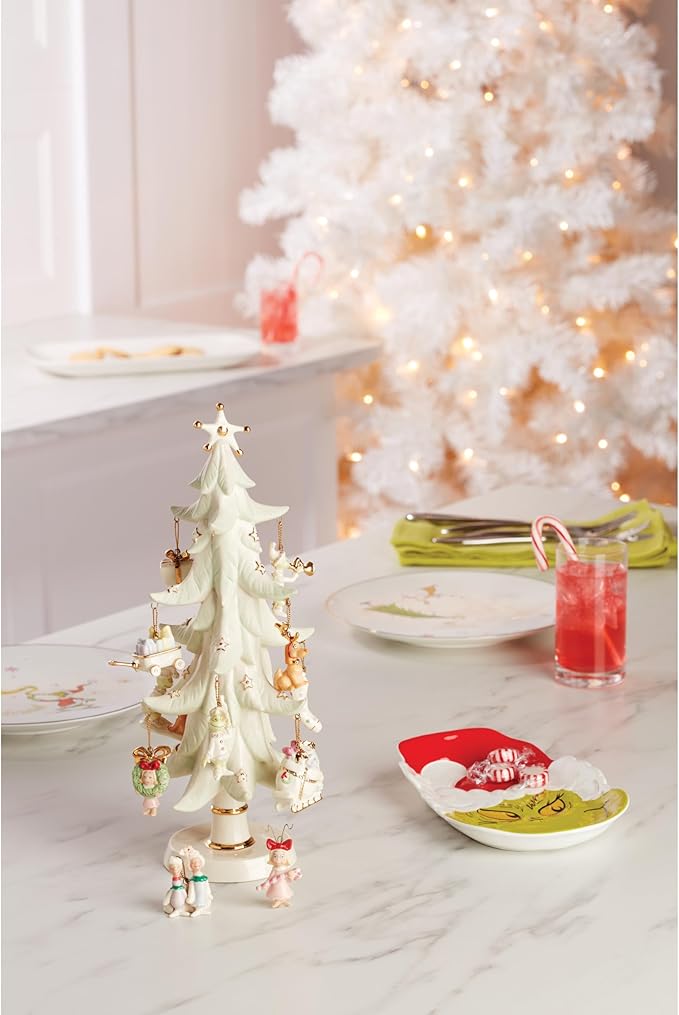 Lenox 6216816 How The Grinch Stole Christmas 12-Piece Ornament Tree, Display Stand