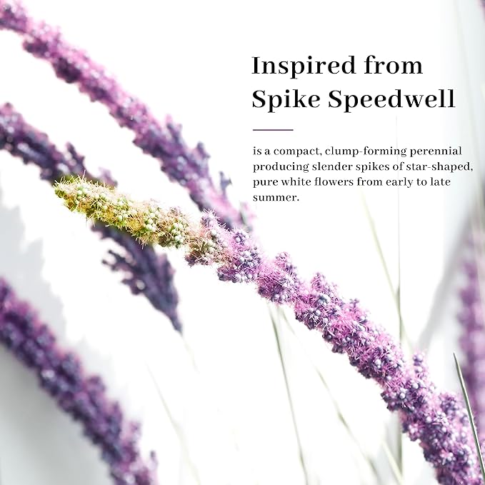 KOL 5ft Artificial Veronica Horsetail Reed Grass – 59in Tall Faux Purple Grass Plant in Pot, Indoor Outdoor Artificial Greenery for Home, Office, Patio & Wedding Décor, UV Resistant