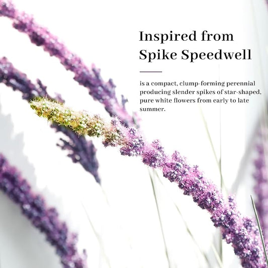 KOL 5ft Artificial Veronica Horsetail Reed Grass – 59in Tall Faux Purple Grass Plant in Pot, Indoor Outdoor Artificial Greenery for Home, Office, Patio & Wedding Décor, UV Resistant