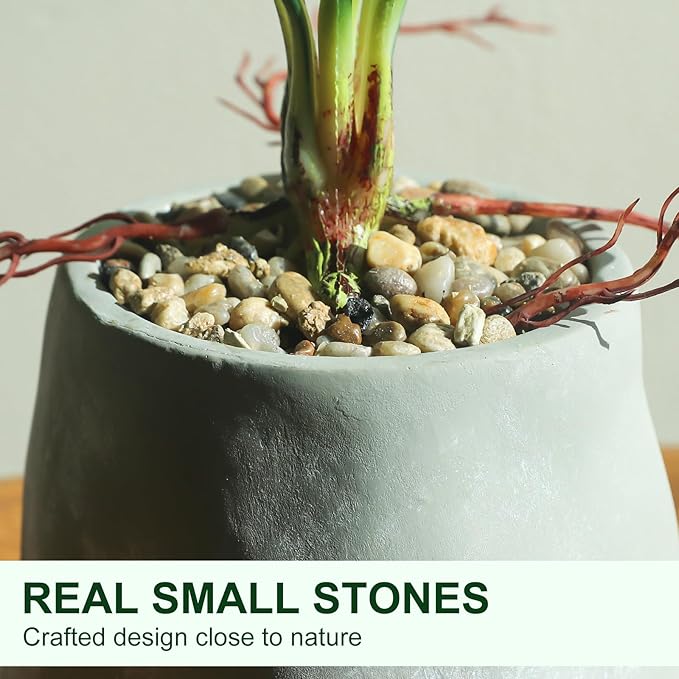 Fake Plants Large Artificial Monstera Faux Potted Plants Indoor Decoration, Faux Floor Plant for Indoor House Decor, Living Room, Bedroom, Office, House Plants