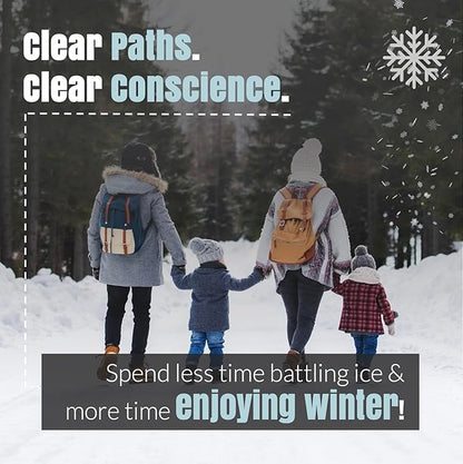 Halite Crystals Ice Melt Effective to -25°F, Eco-Friendly De-Icer, Optimal Granule Size for Quick Melting, Ideal for Driveways, Walkways, and Entryways (20, Pounds)