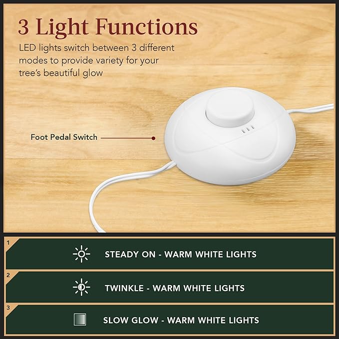 Best Choice Products Artificial Christmas Tree, 6ft Premium Pre-Lit Realistic Spruce Holiday Décor w/Dense Branches, Metal Base - White Spruce