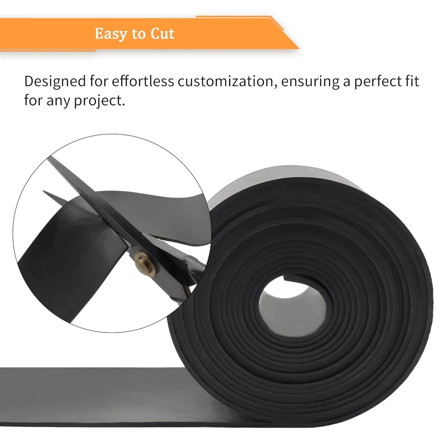 DOBTIM Neoprene Rubber Strips 1/16 (.062)" Thick X 2" Wide X 10'Long, Solid Rubber Rolls Use for Gaskets DIY Material, Supports, Leveling, Sealing, Bumpers, Abrasion, Flooring, Black