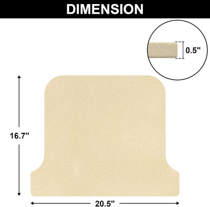 Pizza Stones Replacement Parts for Ooni Koda 16 Gas Oven, 28mbar Outdoor Propane Pizza Oven Cordierite Baking Stones for Ooni Pizza Stones Accessories for Bread