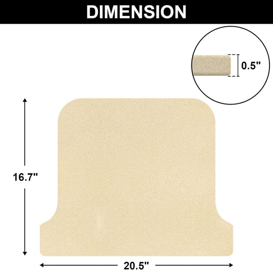 Pizza Stones Replacement Parts for Ooni Koda 16 Gas Oven, 28mbar Outdoor Propane Pizza Oven Cordierite Baking Stones for Ooni Pizza Stones Accessories for Bread