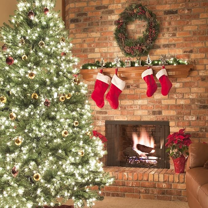 Christmas Lights - Battery Operated String Lights 50 LED String Lights Mini Lights with Auto-Timer and 8 Lighting Modes for Christmas Wreath Party Wedding Garden Home Decoration, White