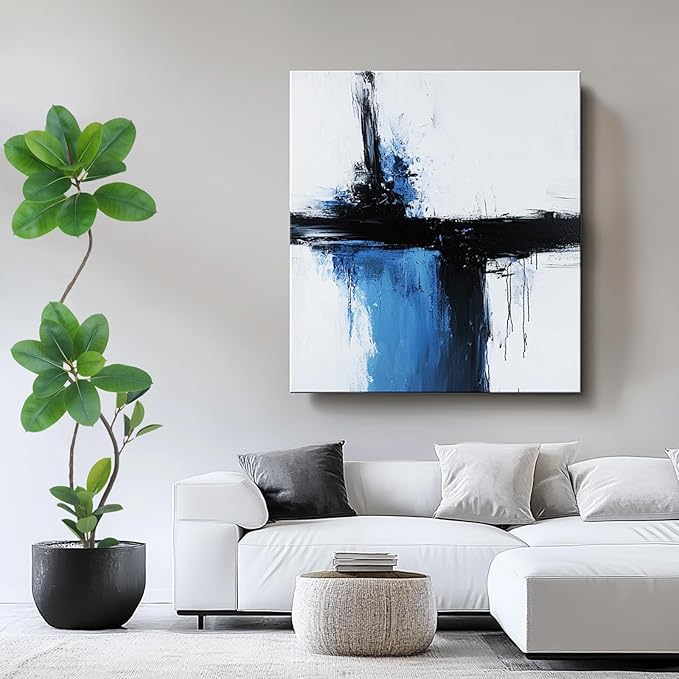 Artificial Rubber Tree Plant, 6ft Tall, Black with Round Planter, All Season Home Decor (Green,6ft)