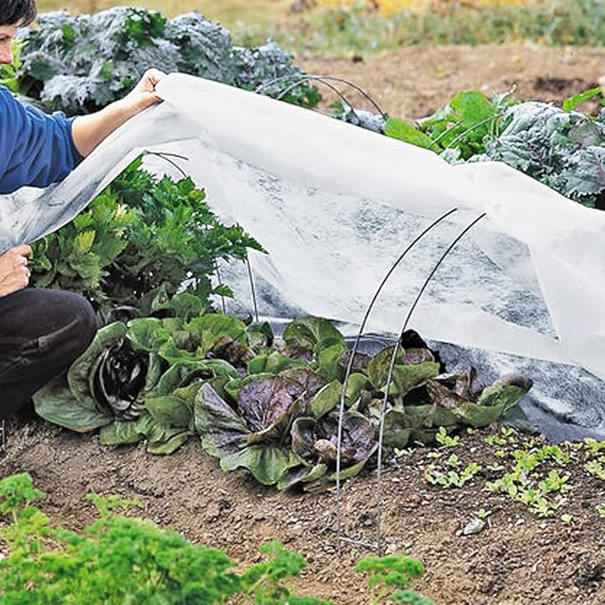 Plant Covers Freeze Protection, Antifrost Cover 7ft×10ft Reusable Rectangle Frost Protection Floating Row Cover Plant Blanket Garden Winterize Cover for Cold Weather Snow